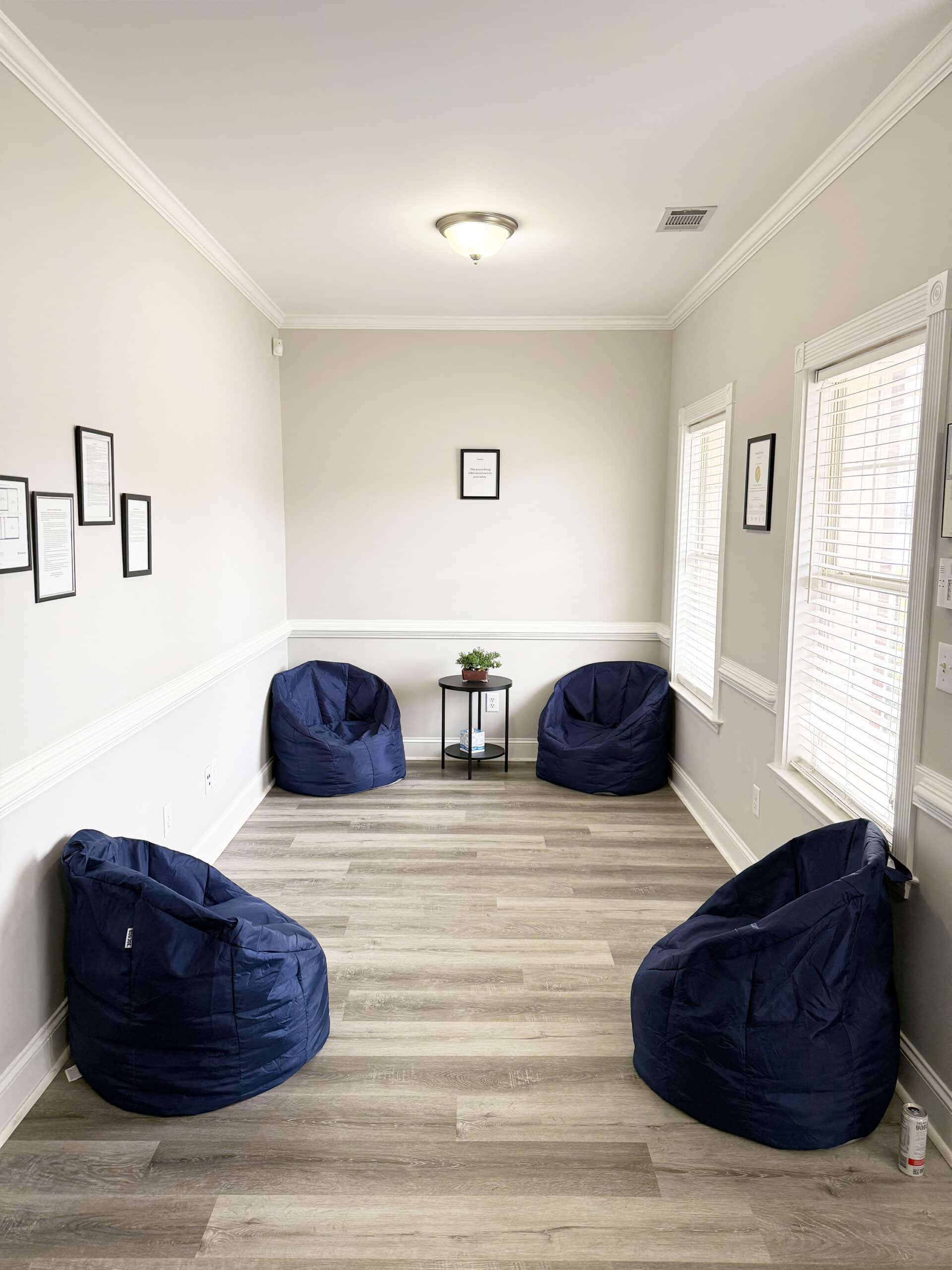 Group programming room for outpatient mental health treatment in Hiram, Georgia