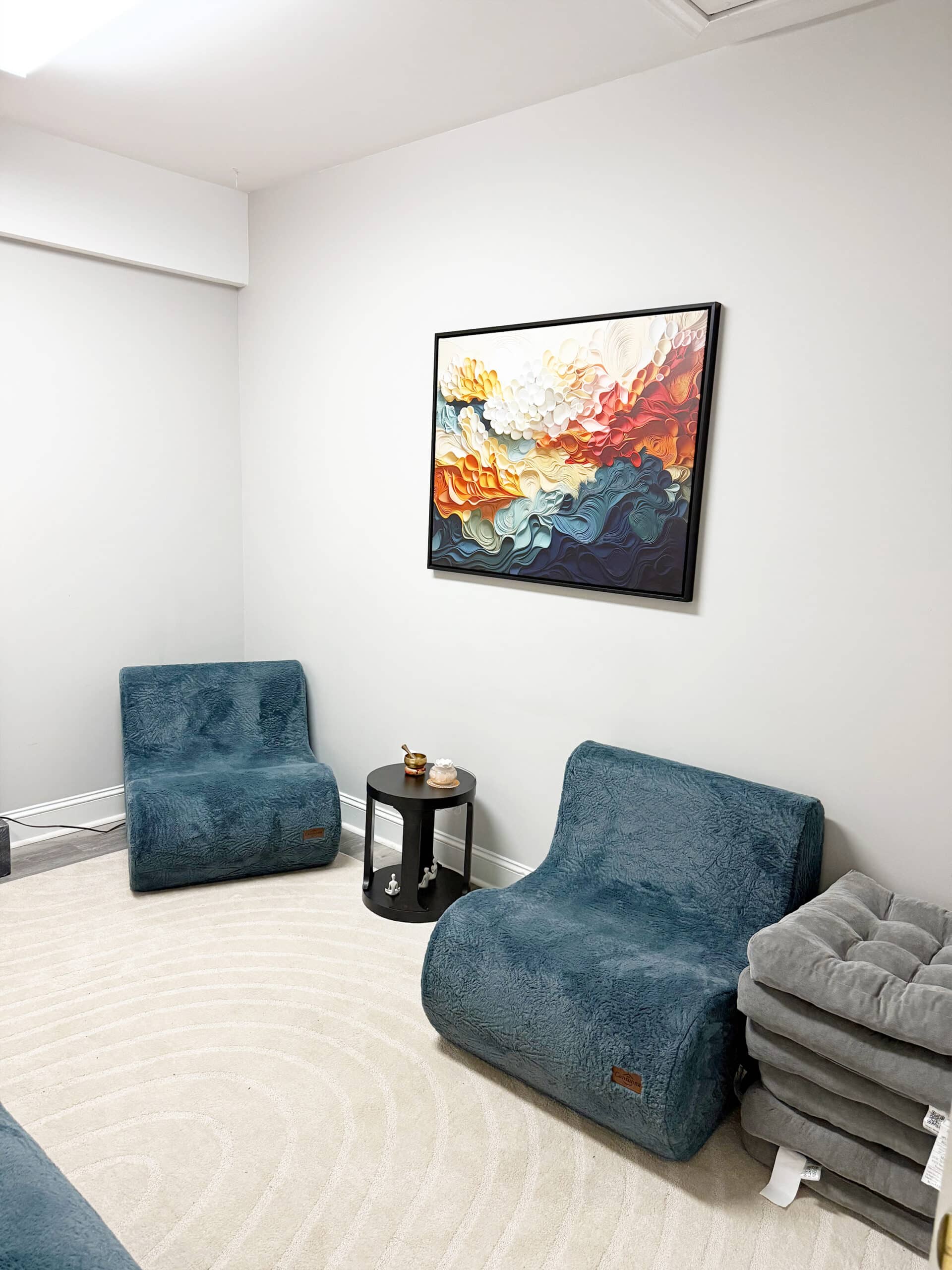 Meditation room for quiet reflection at Hooked on Hope Mental Health